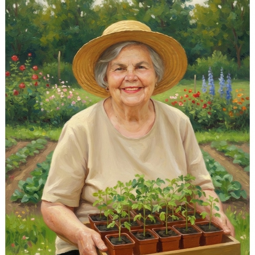 Фото бабушки Тамары, основательницы Тамарина Сада